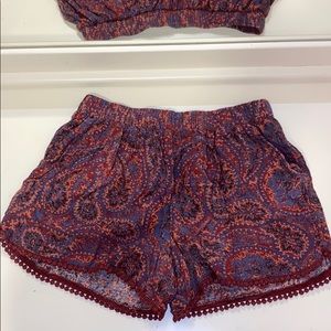 Ruffled Purple Shorts (M)